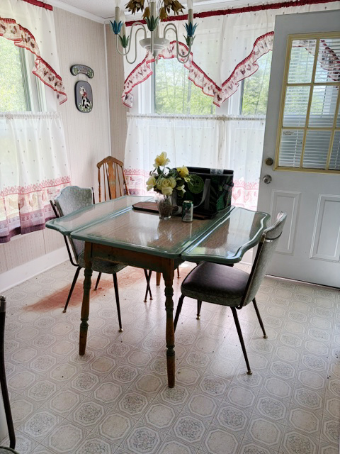 The livingroom has plenty of room for board games after the day's outing.