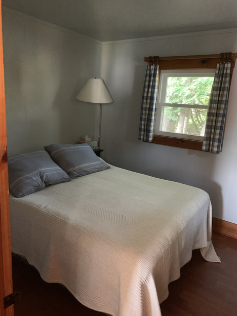 Cottage #1 includes this cozy bedroom.