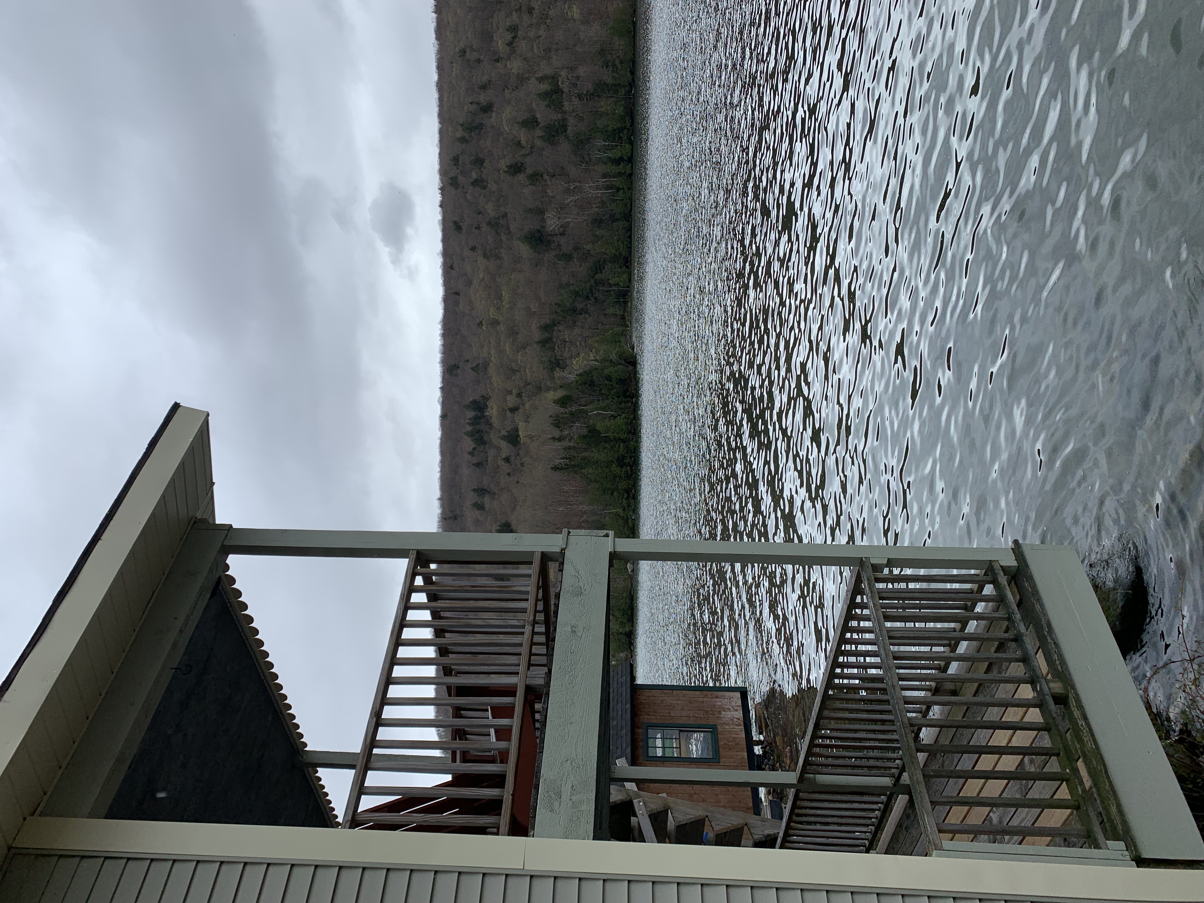 Each of this cottage's three bedrooms has its own exit onto the rear lowerlevel deck.