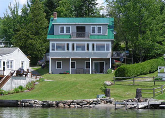 Pilot's Point vacation home on the shores of Lake Willoughby in Westmore, Vermont